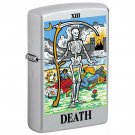 Zippo Lighter: Tarot Card 13, Death - Satin Chrome FREE U.S Shipping