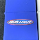 Rare Retired 1999 Blue Bud Light Beer Zippo Lighter Free U.S. Shipping