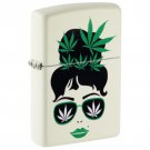 Zippo Lighter: Lady with Weed Leaves - Glow in the Dark FREE U.S Shipping Zippo Lighter: Lady with Weed Leaves - Glow in the Dark FREE U.S Shipping
