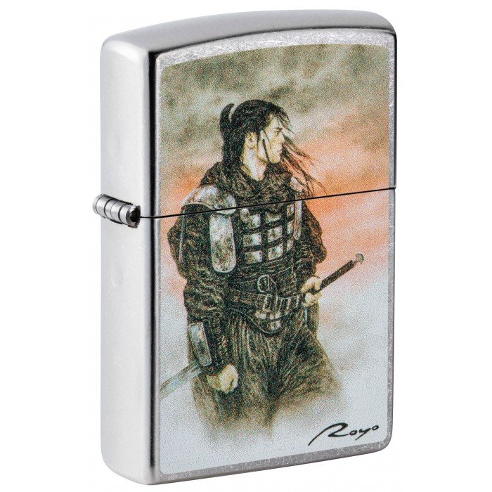 Zippo Lighter: Warrior by Luis Royo - Street Chrome    FREE U.S Shipping
