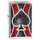 Zippo Lighter: Fusion, Ace of Spades - High Polish Chrome Free U.S Shipping Zippo Lighter: Fusion, Ace of Spades - High Polish Chrome Free U.S Shipping