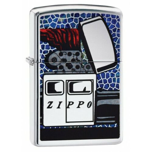 Zippo Lighter: Zippo Car, Fusion - High Polish Chrome Free U.S Shipping