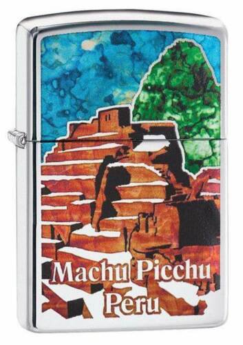 Rare Retired Machu Picchu Peru Fusion Zippo Lighter Free U.S Shipping