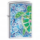 Zippo Lighter: Fusion Sea Turtle - High Polish Chrome Free U.S. Shipping Zippo Lighter: Fusion Sea Turtle - High Polish Chrome Free U.S. Shipping