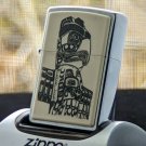 Rare Retired 2004 Scrimshaw Totem Pole Zippo Lighter FREE U.S Shipping