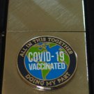 DIAGONAL WEAVE Lighter w/ Pandemic Vacination DOING MY PART Emblem Zippo Lighter FREE U.S. SHIPPING DIAGONAL WEAVE Lighter w/ Pandemic Vacination DOING MY PART Emblem Zippo Lighter FREE U.S. SHIPPING