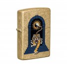 Sharp Tiger Yin Yang Tattoo Design Tumbled Brass Zippo Lighter Free U.S. Shipping Sharp Tiger Yin Yang Tattoo Design Tumbled Brass Zippo Lighter Free U.S. Shipping
