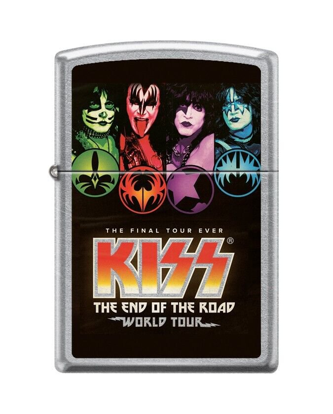 Sharp KISS-The End of the Road, Street Chrome Finish Lighter Zippo Lighter Free U.S. Shipping