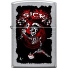 Sick-Skull Design, Street Chrome Finish Zippo Lighter Free U.S. Shipping Sick-Skull Design, Street Chrome Finish Zippo Lighter Free U.S. Shipping
