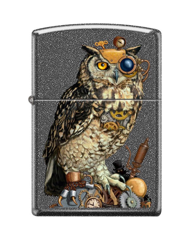 Ironstone Steampunk Owl Zippo Lighter FREE U.S Shipping