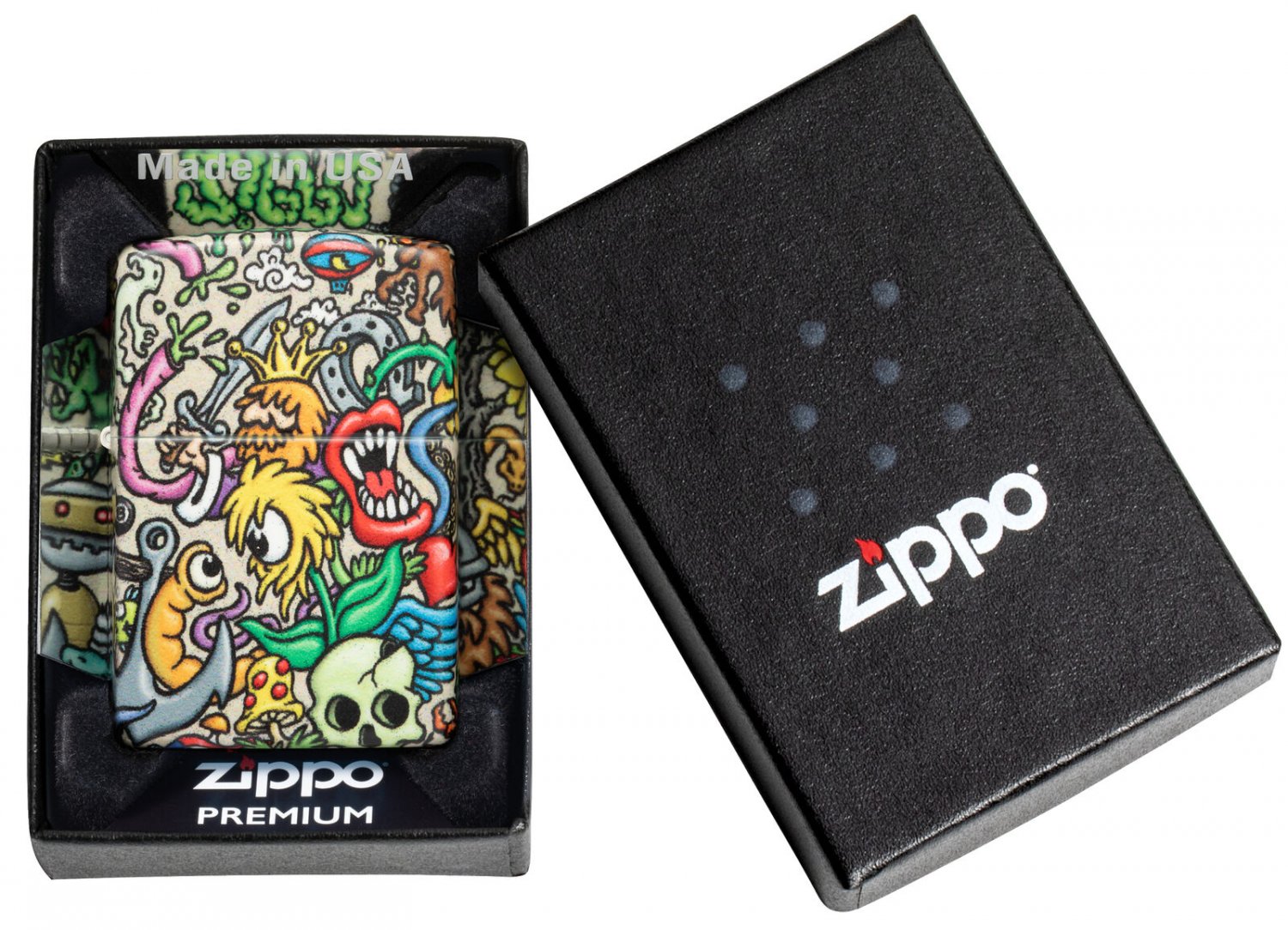 Cool Multi Sided Pop Culture  Zippo Lighter Free U.S. Shipping