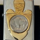 Gorgeous Southwest Buffalo Nickle Arrow EmblemZippo Lighter:  Free U.S.Shipping