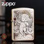 Armor Double Sided Smoked Silver Cupid Angel Zippo Lighter