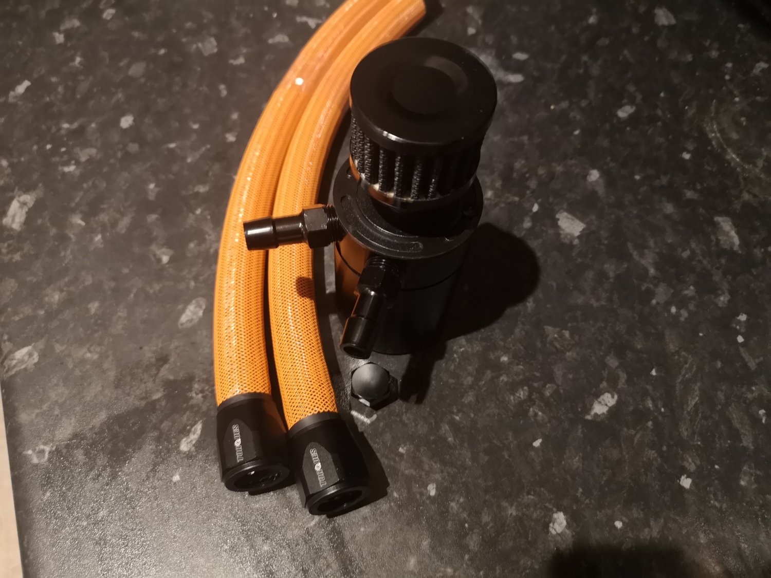 Dual Atmospheric and Recirculating Oil Catch Tank Kit