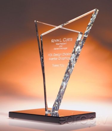 75297 Ostrom Glass Crystal Victory Custom Blank Trophy Achievement Award
