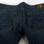 New Women's True Religion Carrie Bugsy Gold Flare Jeans27 WASK75F75 29w 36i 7r