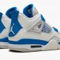 Men's Women's Air Jordan 4 Retro Military Blue 2012 308497 105