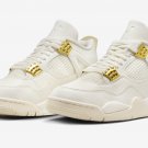 Men's Women's Air Jordan 4 Retro Metallic Gold AQ9129 170