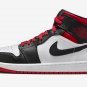 Men's Women's Air Jordan 1 Mid Gym Red Black Toe DQ8426 106