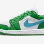 Men's Women's Air Jordan 1 Low Lucky Green DC0774 304