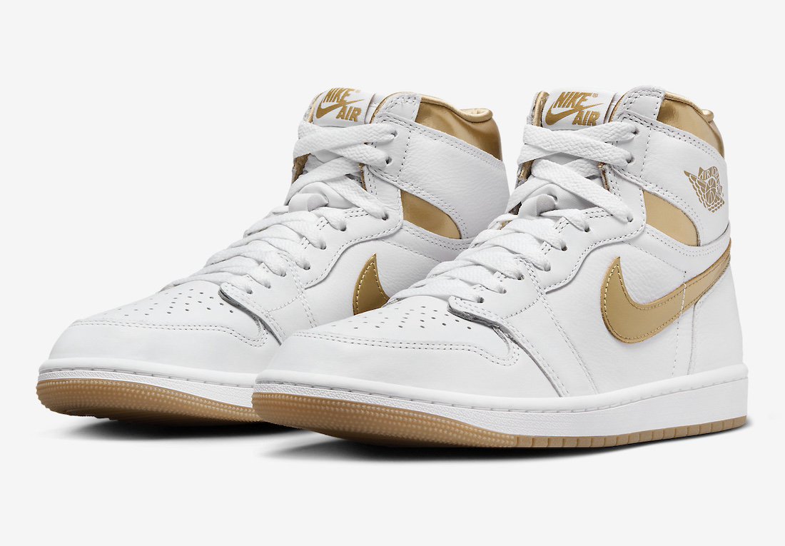 Men's Women's Air Jordan 1 Retro High OG Metallic Gold FD2596 107