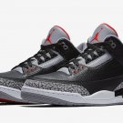 Men's Women's Air Jordan 3 Retro OG Black Cement 2018 854262 001