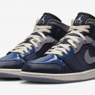 Men's Women's Air Jordan 1 Mid SE Craft Inside Out - Obsidian DR8868 400