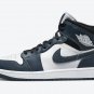 Men's Women's Air Jordan 1 Mid Armory Navy 554724 411