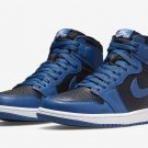 Men's Women's Air Jordan 1 Retro High OG Dark Marina Blue 555088 404