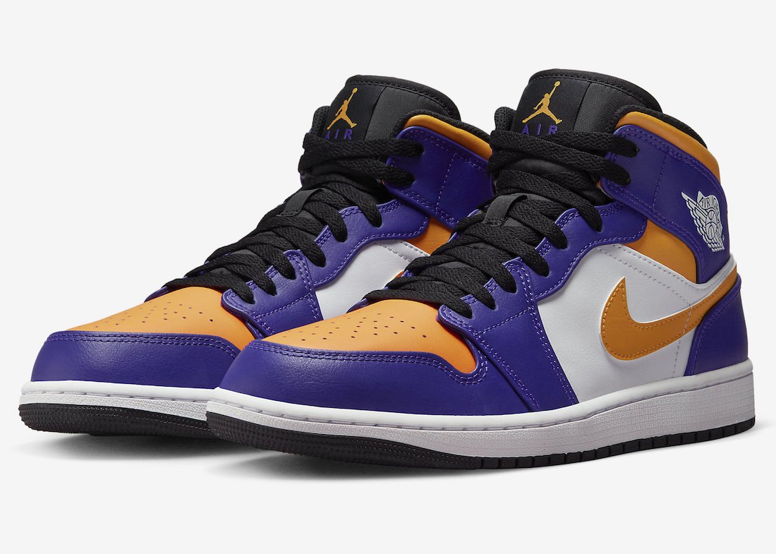 Men's Women's Air Jordan 1 Mid Lakers DQ8426 517