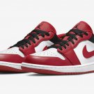 Men's Women's Air Jordan 1 Low Reverse Black Toe 553558 163