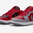 Men's Women's Air Jordan 1 Low SE Split - Gym Red Cement Grey DR0502 600