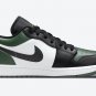 Men's Women's Air Jordan 1 Low Green Toe 553558 371
