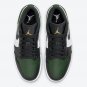 Men's Women's Air Jordan 1 Low Green Toe 553558 371
