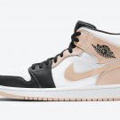 Men's Women's Air Jordan 1 Mid Crimson Tint Arctic Orange 554724 133