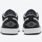 Men's Women's Air Jordan 1 Low Black Medium Grey 553558 040