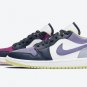 Men's Women's Air Jordan 1 Low SE Mismatched - Purple Magenta DJ4342 400