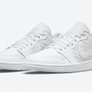 Men's Women's Air Jordan 1 Low Breathe Triple White DC9508 100