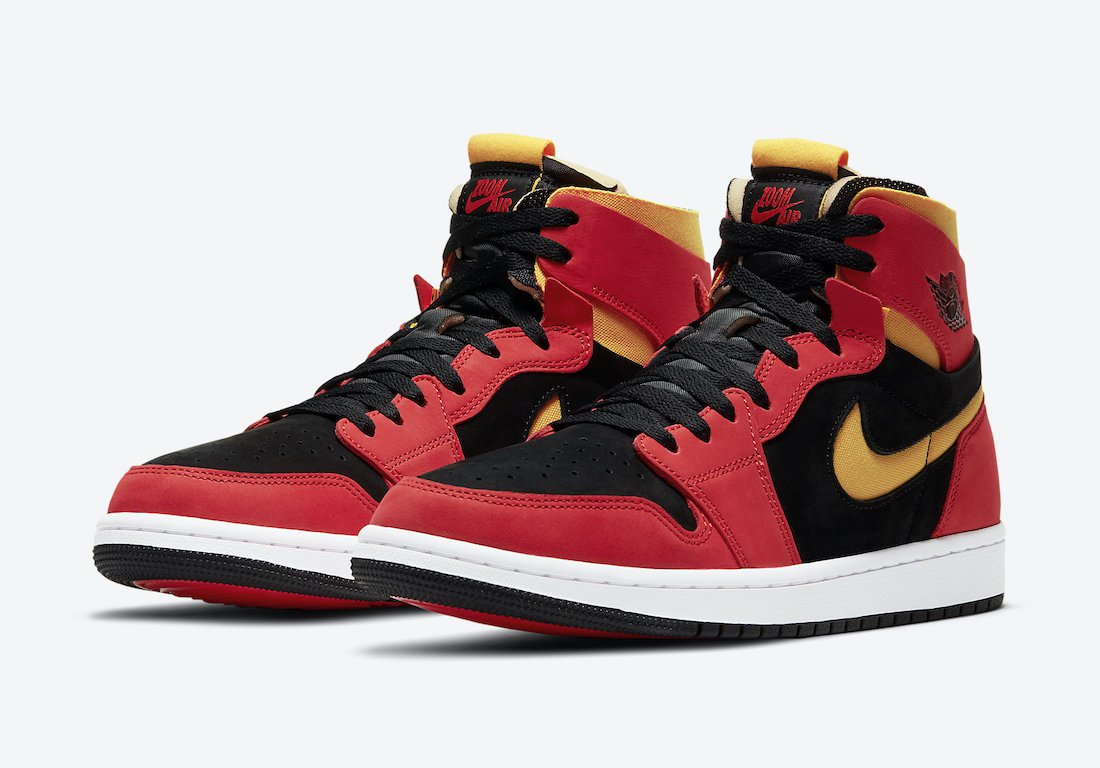 Men's Women's Air Jordan 1 High Zoom Comfort Chile Red CT0978 006