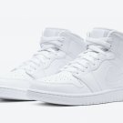 Air Jordan 1 Mid Triple White 554724 130