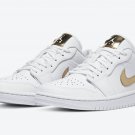 Air Jordan 1 Retro Low White Metallic Gold CZ4776 100