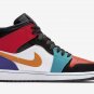 Air Jordan 1 Mid Multi-Color 554724 125