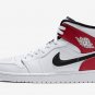Air Jordan 1 Mid White Chicago 554724 116