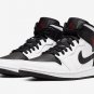 Air Jordan 1 Mid White Black BQ6472 101