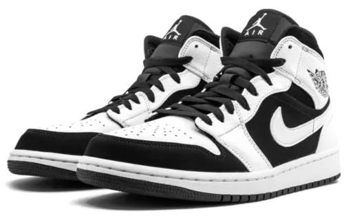 Air Jordan 1 Retro Mid Tuxedo 554724 113