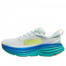 Men Women Hoka One One Bondi 8 Ice Flow Bit Of Blue 1123202-IFBOB