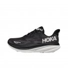 Men Women Hoka One One Clifton 9 2E Wide Black White 1132210-BWHT