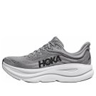 Mens Womens Hoka One One Bondi 9 Wide Grey 1162013-GCTC