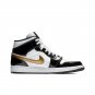 Air Jordan 1 Mid Patent Black Gold 852542-007