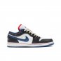 Air Jordan 1 Low White Industrial Blue Siren Red FV3622-141